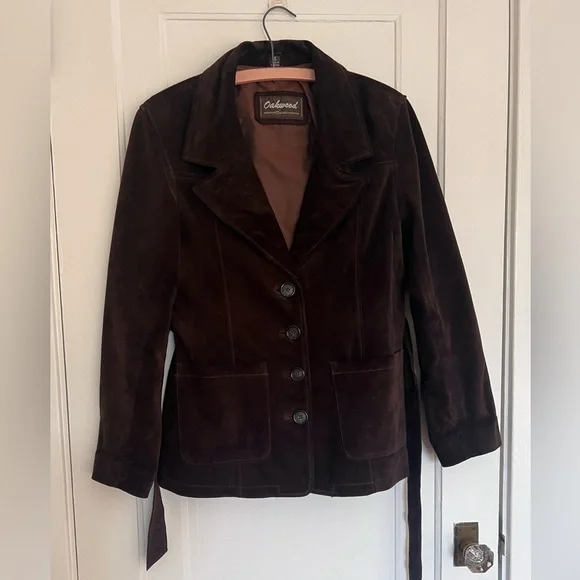 Vintage Suede Brown Jacket - Picture 3 of 11